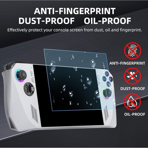 قطعتان من واقي الشاشة لجهاز ASUS ROG Ally مقاس 7 بوصة، زجاج مقسى، شفاف فائق الدقة، مضاد للخدش، مضاد لبصمات الأصابع in Kuwait