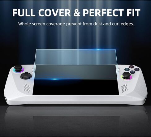 قطعتان من واقي الشاشة لجهاز ASUS ROG Ally مقاس 7 بوصة، زجاج مقسى، شفاف فائق الدقة، مضاد للخدش، مضاد لبصمات الأصابع in Kuwait