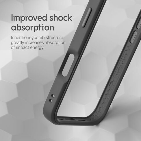 RhinoShield Bumper Case Compatible with [iPhone 16 Pro Max] | CrashGuard - Shock Absorbent Slim Design Protective Cover 3.5M / 11ft Drop Protection - Black in Kuwait