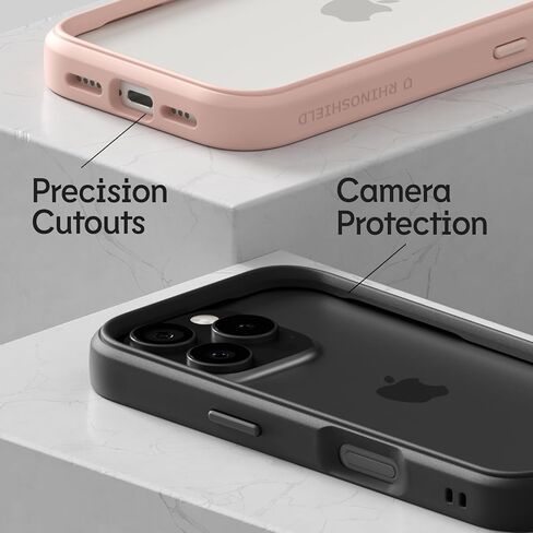 RhinoShield Bumper Case Compatible with [iPhone 16 Pro Max] | CrashGuard - Shock Absorbent Slim Design Protective Cover 3.5M / 11ft Drop Protection - Black in Kuwait