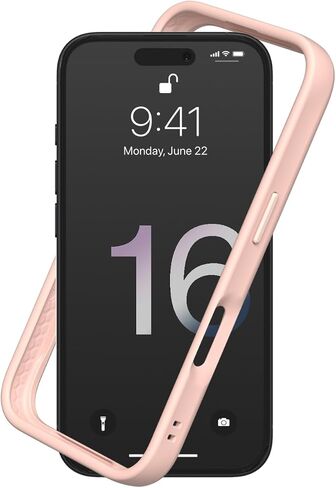 RhinoShield Bumper Case Compatible with [iPhone 16 Pro Max] | CrashGuard - Shock Absorbent Slim Design Protective Cover 3.5M / 11ft Drop Protection - Black in Kuwait
