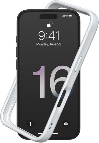 RhinoShield Bumper Case Compatible with [iPhone 16 Pro Max] | CrashGuard - Shock Absorbent Slim Design Protective Cover 3.5M / 11ft Drop Protection - Black in Kuwait