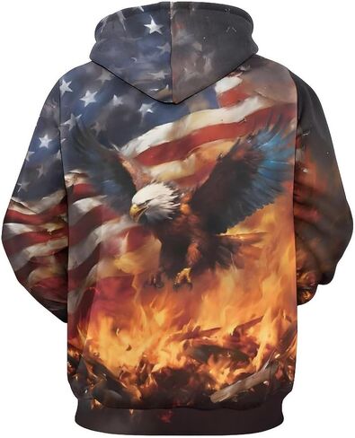 ENLACHIC Men's Viking Totem Hoodie 3D Digital Print Long Sleeve Pullover Sweatshirt Hoodies in Saudi Arabia