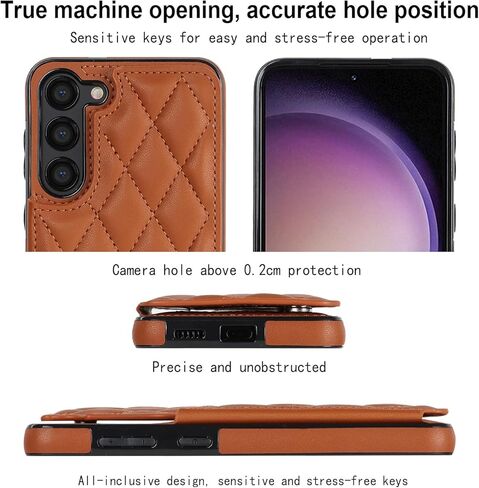 Asuwish Phone Case for Samsung Galaxy S23 Plus S23+ 5G Wallet Cover with Screen Protector and Leather RFID Card Holder Stand Cell Accessories S23plus 23S + S 23 23+ SM-S916U 6.6 inch Women Men White in Saudi Arabia