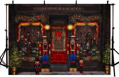MEHOFOND Christmas Backdrop for Photography Christmas Toy Shop Kids Birthday Portrait Photo Background Winter Xmas Party Decorations Banner Photo Booth Props Vinyl 7x5ft in Saudi Arabia