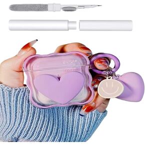 Compatible with Airpods Pro 1st/2nd Generation Case with Cleaning Kit, Airpods pro 2 Case Cover Rugged Shockproof Airpod pro 2 Protective Case for Girl Women Compatible with Airpods pro 1st/2nd