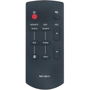 RMC-SB216 RMCSB216 Replace Remote Control Fit for for Insignia SB216 Mini 2.0 Soundbar NSSB216 NS-SB216 NS-SB216-VG SB216 Sound bar Home Theater System