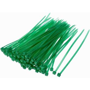 Cable Zip Ties Nylon Cable Wire Ties 4 Inch Self-Locking Nylon Tie Wraps Green 100pcs