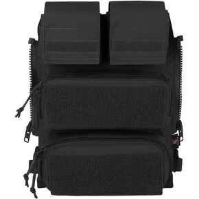 KRYDEX Tactical Modular Zip On Backpack for Vest JPC2.0 CPC AVS Zipper Molle Back Panel (MC)