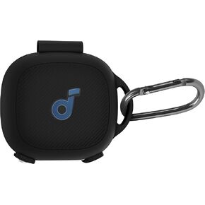 Geiomoo Silicone Protective Case for Anker Soundcore Sport X20, Soft Cover with Carabiner (Black)