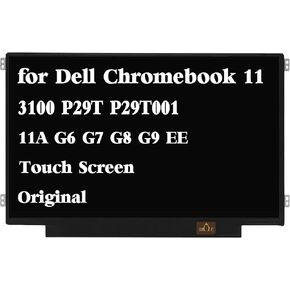 Replacement for Dell Chromebook 11 3100 P29T P29T001 11A G6 EE G7 G8 EE 11MK G9 EE Touch B116XAK01.1 B116XAK01.2 N116BCN-EA1 NV116WHM-T01 LCD Screen Display 40Pin HD Touch Screen