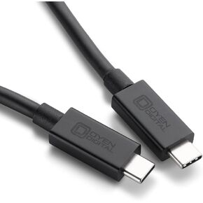 Oyen Digital USB-C USB4 Cable (40Gbps), 1ft (0.3M), 8K Video, 240W Charging