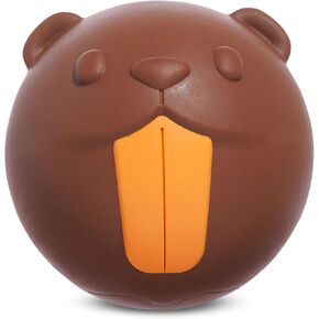 Barkbox Ricochet The Nutria Dog Toy – All-Rubber Design with Fun Squeak, Perfect for Enthusiastic Chewers and Durable Playtime