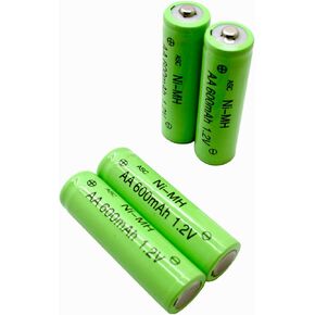 ASC Solar Light AA Ni-MH Rechargable Batteries (Pack of 12) (AA 700mAh)