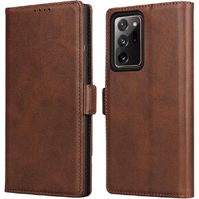 iCoverCase for Samsung Galaxy Note 10 Plus Wallet Case, Premium PU Magnetic Leather Card Slots Holder Carry Kickstand Feature Flip Cover Case for Galaxy Note 10+ 5G (Navy Blue)