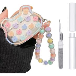 Compatible with Airpods Pro 1st/2nd Generation Case with Cleaning Kit, Airpods pro 2 Case Cover Rugged Shockproof Airpod pro 2 Protective Case for Girl Women Compatible with Airpods pro 1st/2nd