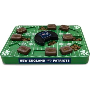 Pets First NFL New England Patriots Puzzle Toy, Puzzle Treat Dog Toy, Interactive Dog Treat Toy, Dog Puzzle