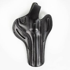 for Smith and Wesson L Frame 686 Revolver 6 inch 357 Mag OWB Leather Gun Holster