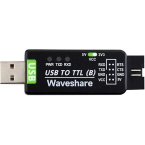 Waveshare Industrial USB to TTL Converter Original CH343G Onboard with Multi Protection Circuits Multi Systems Support