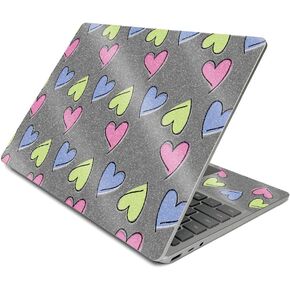 MightySkins Glossy Glitter Skin Compatible with Surface Laptop Go (2020) - Girly | Protective, Durable High-Gloss Glitter Finish | Easy to Apply, Remove, and Change Styles | Made in The USA