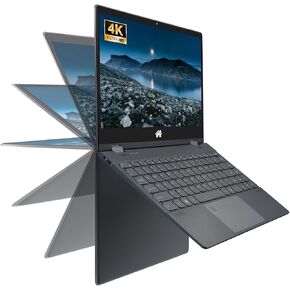 كمبيوتر محمول بشاشة لمس 14 بوصة 2 في 1، شاشة IPS LCD 3840 * 2160، سيليرون N95 (حتى 3.4 جيجا هرتز)، 16 جيجابايت DDR4، Windows 11، لوحة مفاتيح بإضاءة خلفية، فتح بصمات الأصابع، 2.4G/5G WiFi، النوع C، بلوتوث 4.2 960G