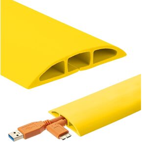 Bates- Floor Cord Cover, 10 ft Cable Cover, Yellow Extension Cord Cover Floor, Cord Protector, Floor Cable Cover, Cord Hider Floor, Cable Cover Floor, Cable Floor Cover, Cable Covers for Cords