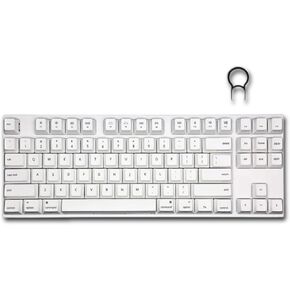 Durable Keyboard Keycaps with Keycap Puller - Replacement Keyboard Keys Compatible with Logitech Keyboard G813, G815, G913, G915 - Full Keycap Set for Mechanical Gaming Keyboard - (White, 87 pcs)