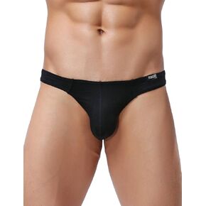iKingsky Men's Everyday Basic Modal Thong Underwear Sexy No Show T-back Under Panties
