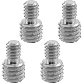 3PCS 3/8 "External Thread to 1/4" External Thread Tripod Screw Converter Male Threaded Convertor Tripod Screw Adapter 1/4 x 3/8 Tripod Conversion Screws 4PCS