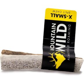 Split Antler Dog Chew, Mineral-Rich Antlers for Dogs, No Mess, No Odor, Long Lasting for Aggressive Chewers, for Small and Medium Dogs (Medium)