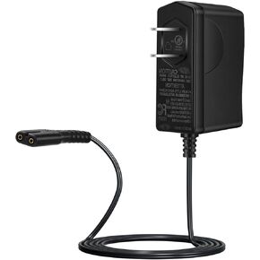 Charger for LABIGO Electric Spin Scrubber, 9V Adapter Compatible with LABIGO Electric Spin Scrubber LA1 Pro, Replacement 2 Prong Power Cord for Voweek VWS211 SP02 Electric Spin Scrubber (6ft, Black)