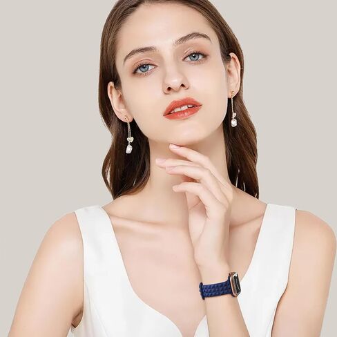 YAXIN Silicone Bands Compatible with Apple Watch 38mm 40mm 41mm 42mm 44mm 45mm 46mm 49mm for Women Men, Slim Thin Narrow Stereoscopic Strap for iWatch Ultra 2/Ultra/Series 10/SE/9/8/7/6/5/4/3/2/1 in Kuwait