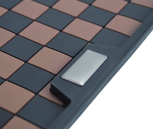 Checkered Anti-Slip Tray Rubber Pad Mat for Key Fob Sunglasses Cell Phone can be Placed on Dashboard or Armrest Lid etc. (Brown Checkered, with Raised Edge) in Saudi Arabia