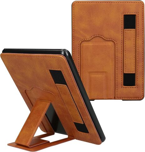 غطاء جلد PU قابل للطي وحامل للقارئ الإلكتروني متوافق مع Amazon Kindle Paperwhite 11. حافظة الجيل 2021 - أزرق داكن in Saudi Arabia
