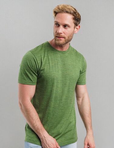 تي شيرت رجالي من صوف ميرينو من Merino.tech - طبقة أساسية خفيفة الوزن من صوف ميرينو العضوي بنسبة 100% in Kuwait