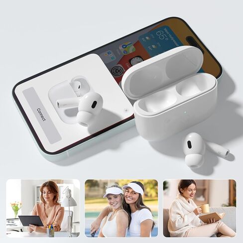 Compatible for Air Pods 3rd Generation Charging Case, Air Pods 3rd Gen Charger Cases Replacement with Bluetooth Pairing Sync Button, 600 Mah Built-in Battery, White, No Earbuds. in Saudi Arabia