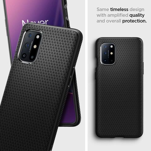 Spigen Liquid Air Designed for Oneplus 8T Case (2020) - Matte Black in Saudi Arabia