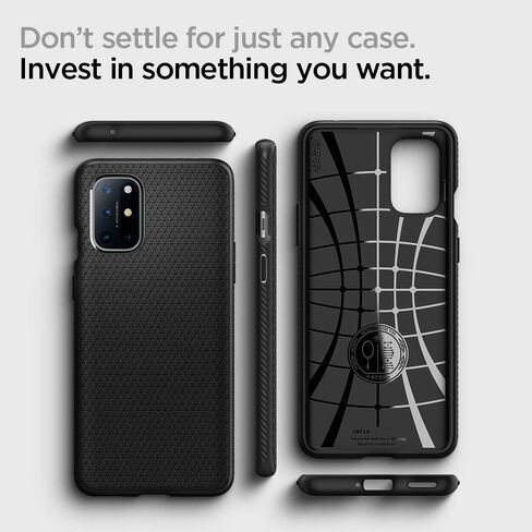 Spigen Liquid Air Designed for Oneplus 8T Case (2020) - Matte Black in Saudi Arabia