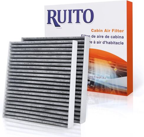 RUITO Cabin Air Filter, CF10709 Fits 2017-12 Accent, 2015-05 Tucson, 2016-10 Genesis Coupe, 2017-12 Veloster, 2013-10 Forte, 2017-06 Rio, 2011-06 Rio5, 2010-07 Rondo, 2016-05 Sportag-e in Saudi Arabia