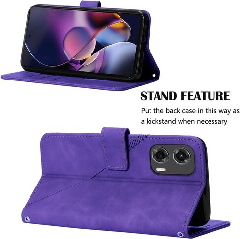 Case for Moto G Stylus 5G 2024 Wallet Case Men PU Leather with Card Holder Kickstand Magnetic Folio Flip Shockproof Protective Phone Case for Moto G Stylus 5G 2024 Black YB in Saudi Arabia