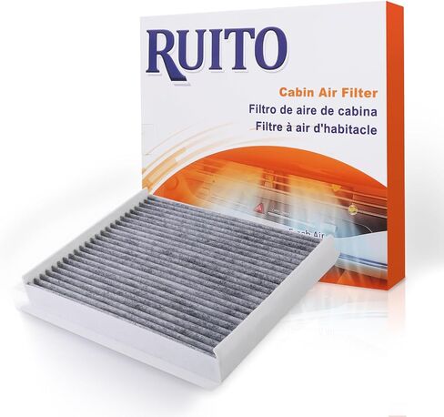 RUITO Cabin Air Filter, CF10709 Fits 2017-12 Accent, 2015-05 Tucson, 2016-10 Genesis Coupe, 2017-12 Veloster, 2013-10 Forte, 2017-06 Rio, 2011-06 Rio5, 2010-07 Rondo, 2016-05 Sportag-e in Saudi Arabia