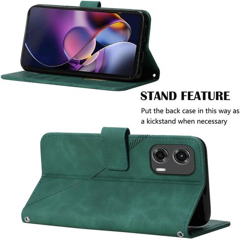 Case for Moto G Stylus 5G 2024 Wallet Case Men PU Leather with Card Holder Kickstand Magnetic Folio Flip Shockproof Protective Phone Case for Moto G Stylus 5G 2024 Black YB in Saudi Arabia