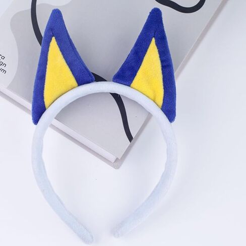 JANEMO Dog Ears Headband，Halloween Headbands for Kid,Dog Ears for Dog Costumes,Halloween Accessories for Children Adult,Gifts (YELLOW) in Saudi Arabia
