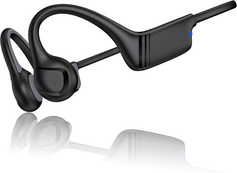 Bone Conduction Headphones,Open Ear Headphones with Mic,Bluetooth 5.4 IPX5 Sweat Resistant Sports Wireless Earphones for Sports and Fitness,Workouts,Running,Cycling,Gym,Hiking... in Kuwait