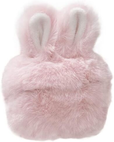 Cute Plush Rabbit Ears Airpods 3 Case 2021, Fluffy Soft Shockproof Anti-Fall Protective Case Cover for AirPods 3rd Generation (Grey) in Saudi Arabia