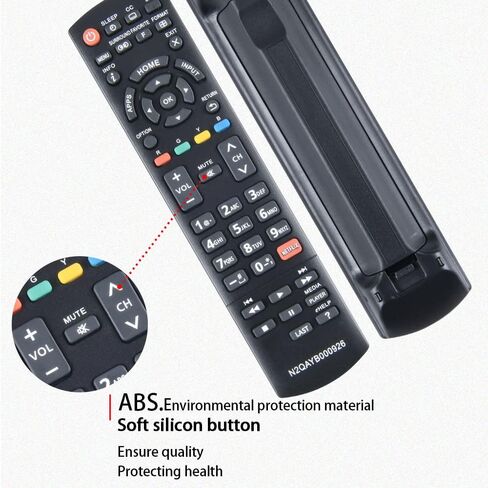 N2QAYB000926 استبدال جهاز التحكم عن بعد المتوافق مع Panasonic LCD LED Smart HDTV TC-39AS530 TC39AS530U TC-40AS520 TC40AS520U TC-50AS530U TC-50AS530UE TC-55AS530 TC-60AS630 TC-60AS640U in Saudi Arabia