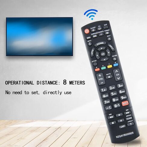 N2QAYB000926 استبدال جهاز التحكم عن بعد المتوافق مع Panasonic LCD LED Smart HDTV TC-39AS530 TC39AS530U TC-40AS520 TC40AS520U TC-50AS530U TC-50AS530UE TC-55AS530 TC-60AS630 TC-60AS640U in Saudi Arabia