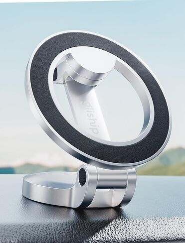 for MagSafe Car Mount, [42 Strong Magnet & 360° Rotation] Ultra Magnetic Car Phone Holder, Magnetic Phone Holder for Car Mag Safe Car Mount Fit for iPhone 16/16 Pro Max 15 14 13 & MagSafe Case, Silver in Kuwait