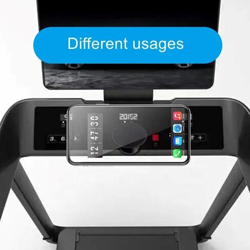 Magnetic Phone Mount Holder, Attaches magnetically to Metal Surface, Shoot Hands-Free Videos While Working Out. Compatible with Wireless Charge Capability, Strong Magnetic Stable & Secure. (Silver) in Saudi Arabia