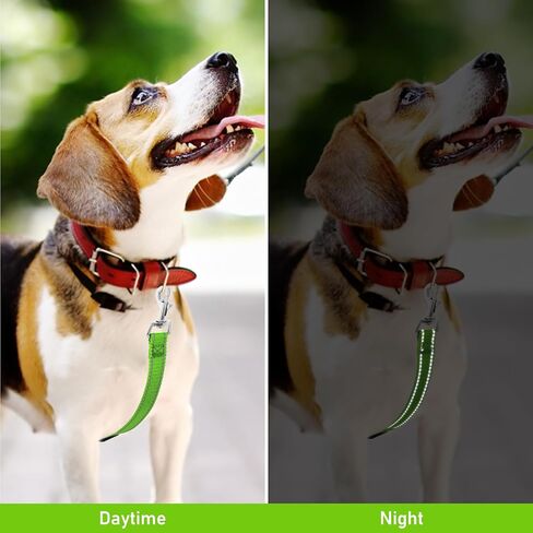 2PCS Reflective Dog Safety Collar Clips, Adjustable Nylon Pet Collar Double Ended 360 Degree Rotatable Backup Clasp Clips Dog Collar Harness Connector (Black, Grey) in Kuwait